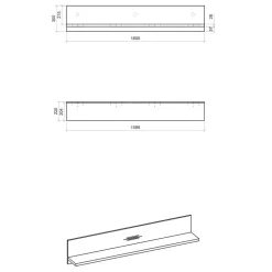 Landhaus Wandboard in Weiß & Anthrazit - Eture^Wohnen Discount