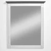 Wohnen Landhaus Wandspiegel in Weiß & Grau - Caneon