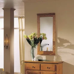 Landhaus Wandspiegel Lerobonica aus Fichte massiv lackiert^Wohnen New