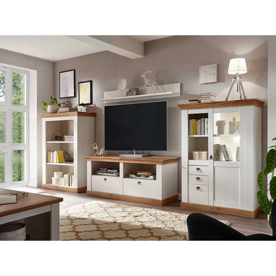 Landhaus Wohnkombination mit TV Board - Diatara (vierteilig)^Wohnen Hot