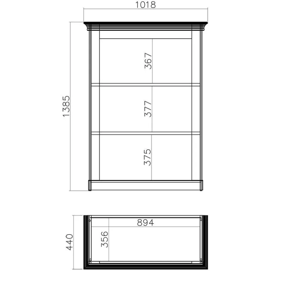 Landhaus Wohnkombination mit TV Board - Diatara (vierteilig)^Wohnen Hot
