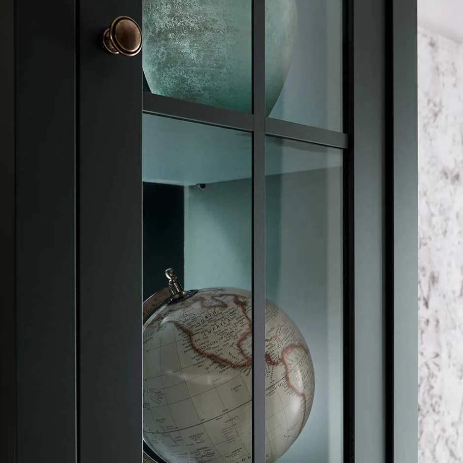 Landhaus Wohnwand in Dunkelgrün - Niestov (vierteilig)^Wohnen Best