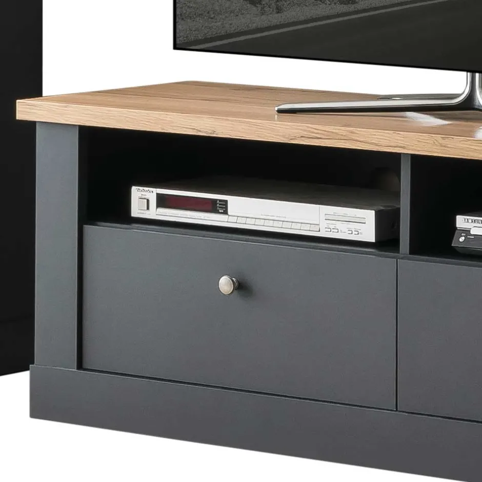 Landhaus Wohnwand Set - Lionel (vierteilig)^Wohnen Outlet