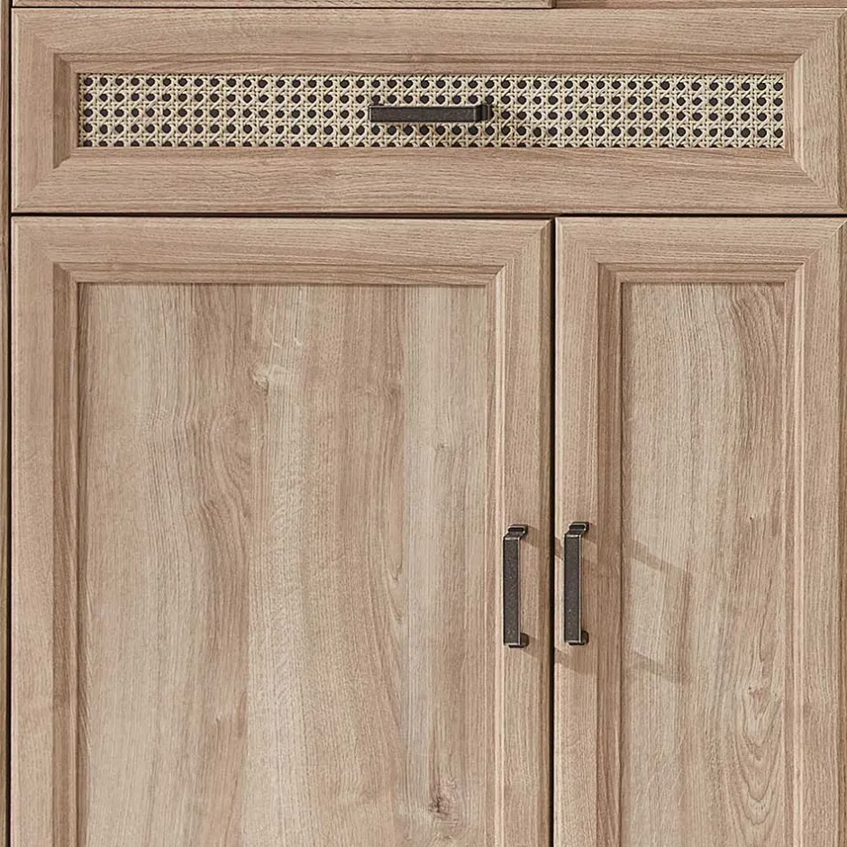 Wohnen Landhaus Wohnwandmöbel in Eiche NB - Barack (dreiteilig)