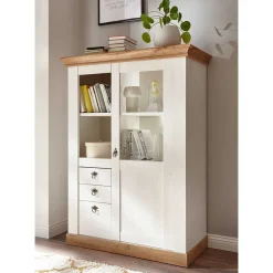 Landhaus Wohnzimmer Anbauwand Set - Diatara (vierteilig)^Wohnen Clearance