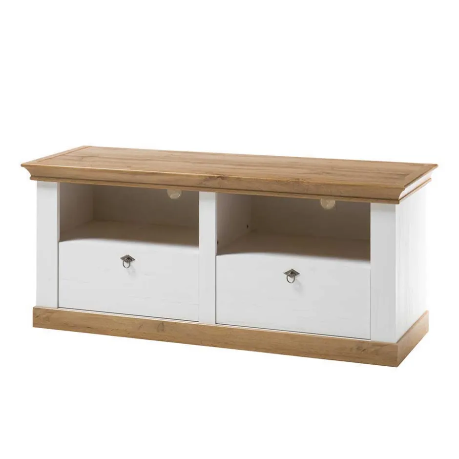 Landhaus Wohnzimmer Anbauwand Set - Diatara (vierteilig)^Wohnen Clearance