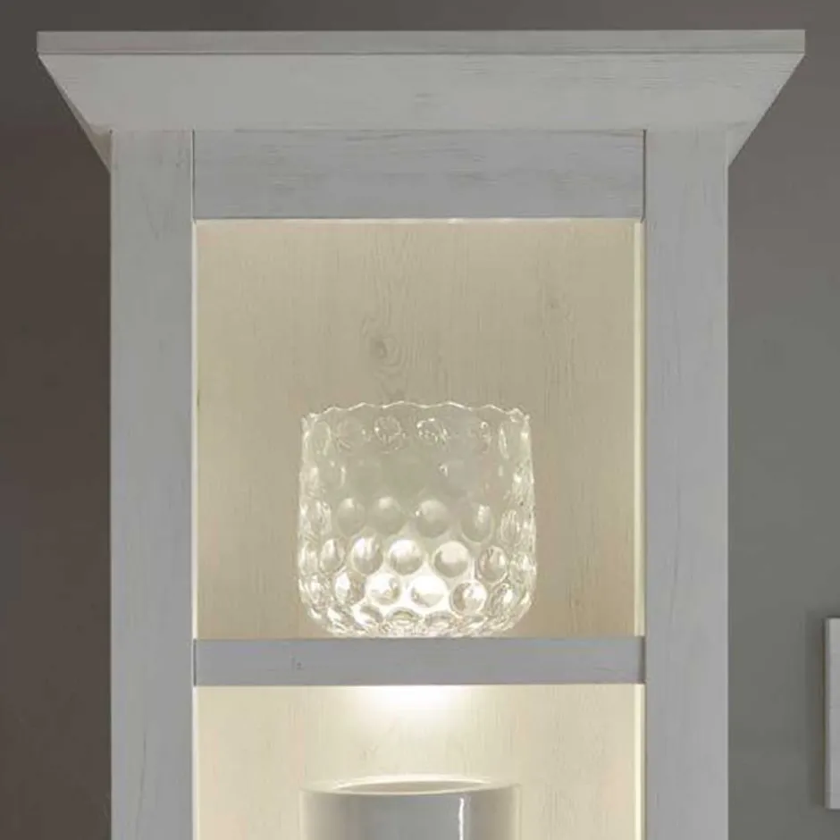 Wohnen Landhaus Wohnzimmer Möbel in Weiß - Chelles (vierteilig)