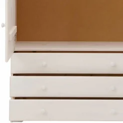 Wohnen Landhaus Wäsche-Schrank in Weiß lackiert - Ilvestra