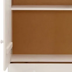 Wohnen Landhaus Wäsche-Schrank in Weiß lackiert - Ilvestra