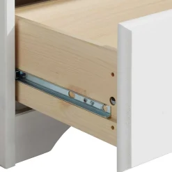 Wohnen Landhaus Wäsche-Schrank in Weiß lackiert - Ilvestra