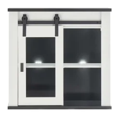 Landhausküche Oberschrank mit Glas Schiebetür - Eture^Wohnen Clearance