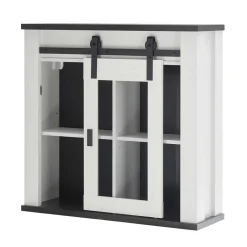 Landhausküche Oberschrank mit Glas Schiebetür - Eture^Wohnen Clearance