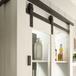 Landhausküche Oberschrank mit Glas Schiebetür - Eture^Wohnen Clearance