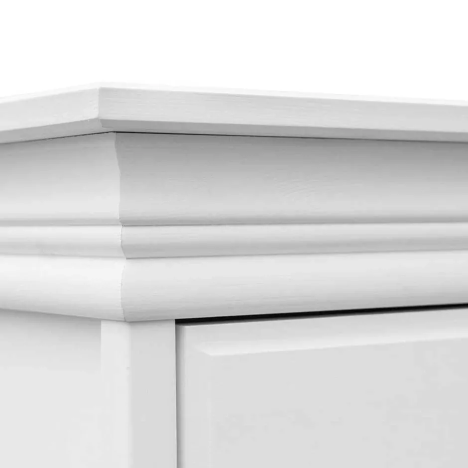 Wohnen Landhauskommode in Weiß lackiert - Presto