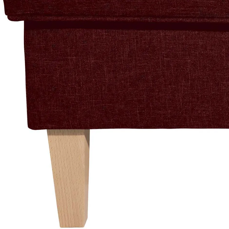 Wohnen Landhaus-Ohrensessel in Rot und Buche - Lacaza