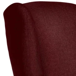 Wohnen Landhaus-Ohrensessel in Rot und Buche - Lacaza