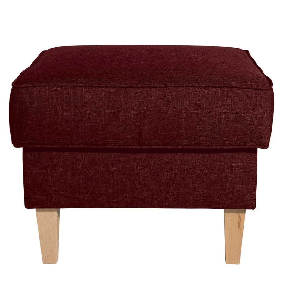 Wohnen Landhaus-Ohrensessel in Rot und Buche - Lacaza