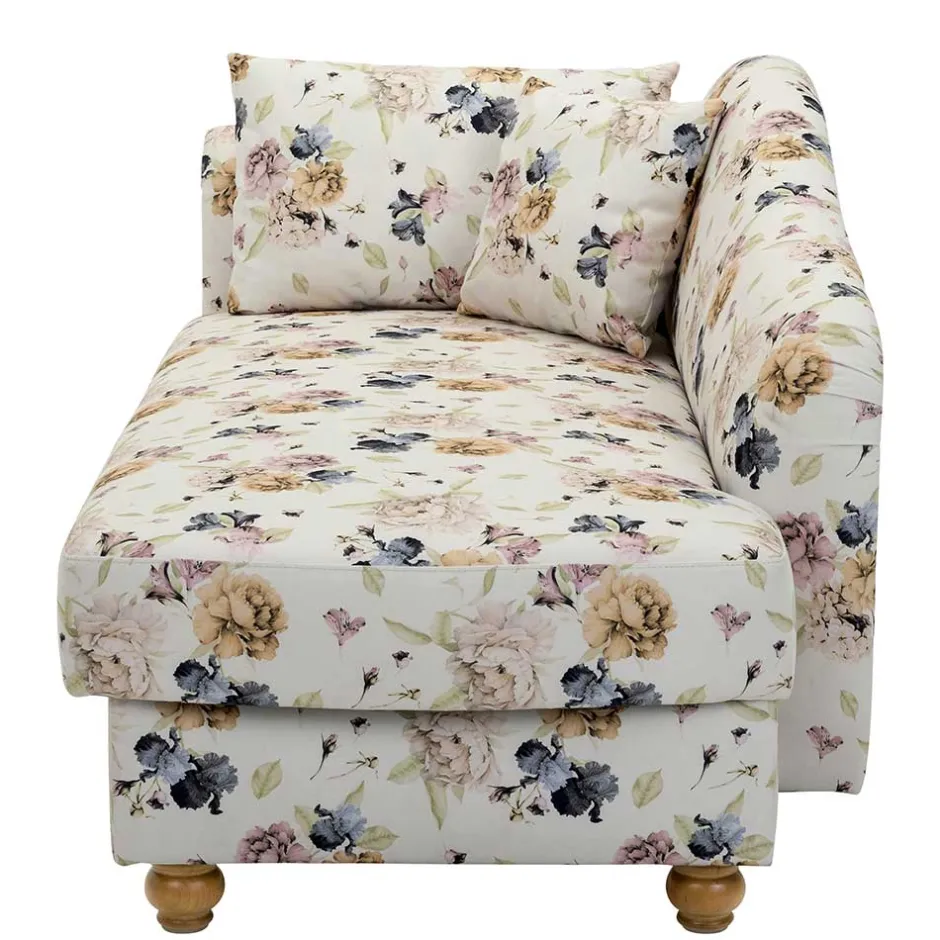 Wohnen Landhaus-Recamiere mit Blumen Muster - Vergil