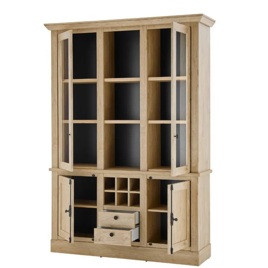 Landhaus-Schrank in Eiche Gold - Hengas^Wohnen Sale