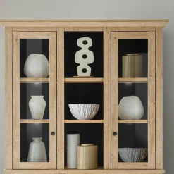 Landhaus-Schrank in Eiche Gold - Hengas^Wohnen Sale