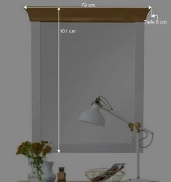 Landhausstil Möbel Set Sibiuta in Weiß (zweiteilig)^Wohnen Sale