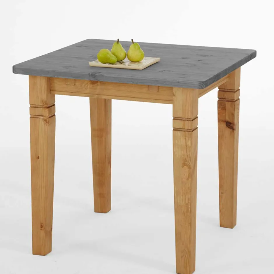 Wohnen Landhaustisch in Grau & Kiefer Lauge - Eshelas