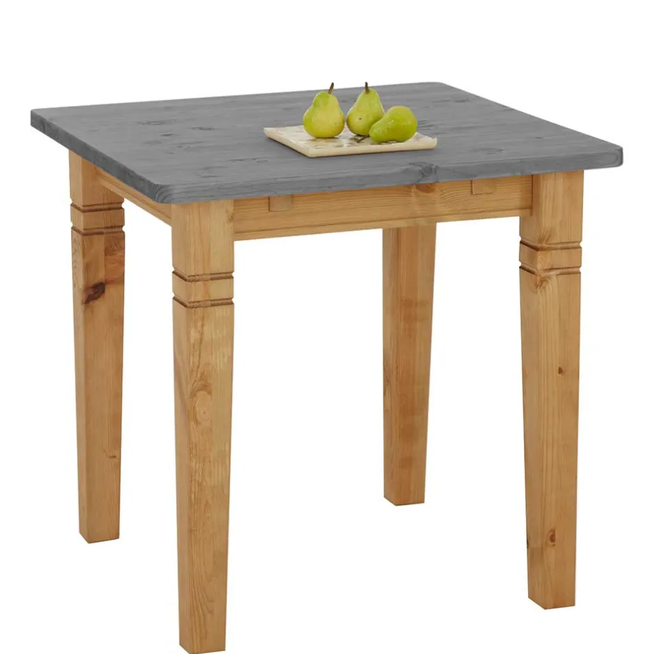 Wohnen Landhaustisch in Grau & Kiefer Lauge - Eshelas