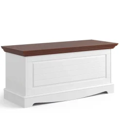 Wohnen Landhaustruhe mit flachem Deckel - Manipur