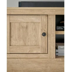 Wohnen Landhaus-TV-Lowboard in Eiche Gold - Hengas