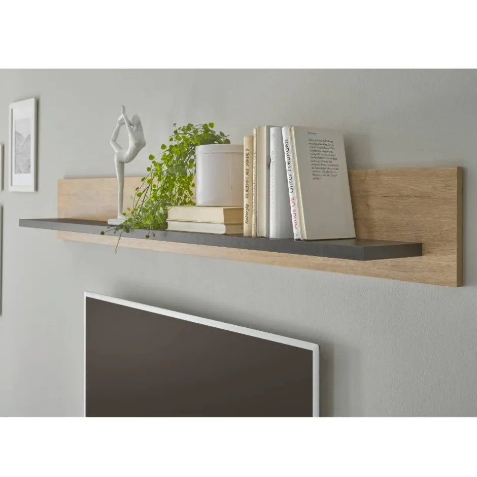 Wohnen Landhaus-Wohnwand Set - Hengas (vierteilig)