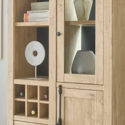 Wohnen Landhaus-Wohnwand Set - Hengas (vierteilig)