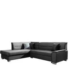 L-Design Funktionscouch in Dunkelgrau - Silecta^Wohnen Online