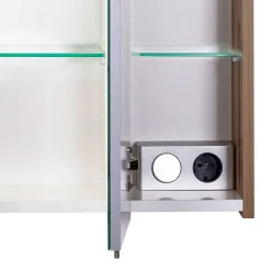 LED Bad-Spiegelschrank in Touchwood - Dadros^Wohnen New