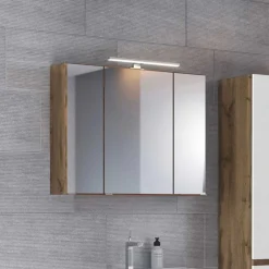 LED Licht Spiegelschrank mit 3D Effekt - Athrin^Wohnen Outlet