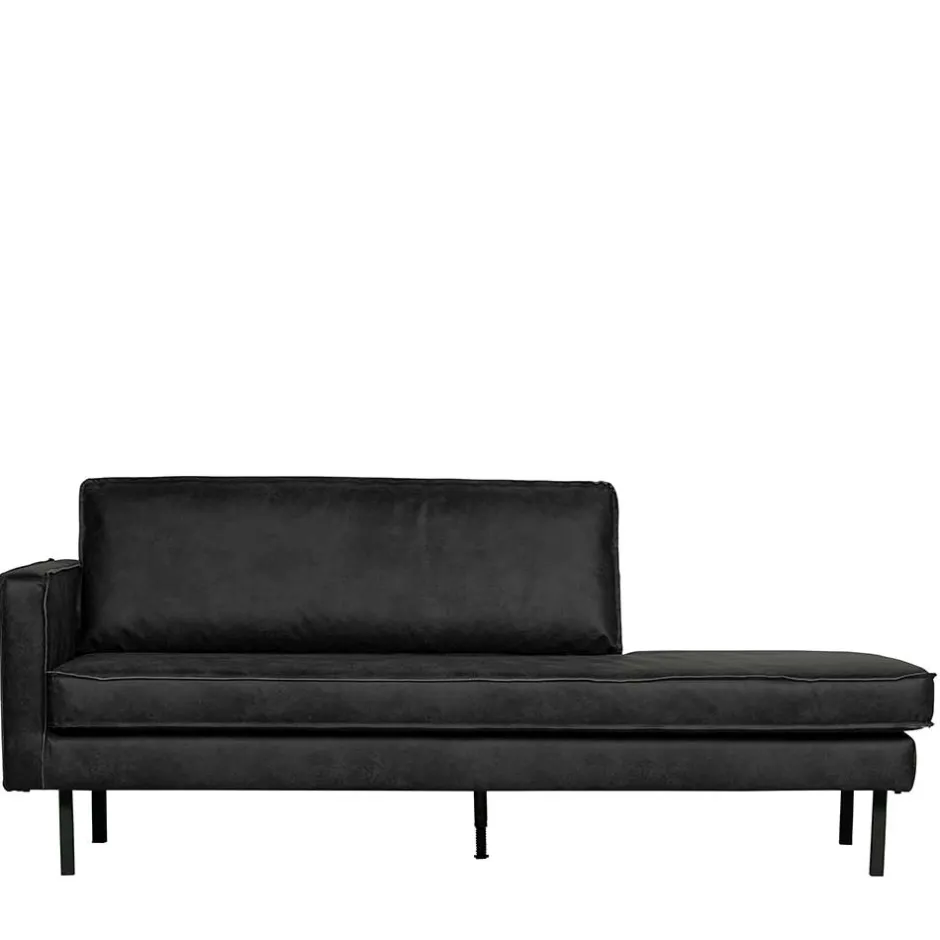 Leder Daybed in Schwarz - Avonita^Wohnen Clearance