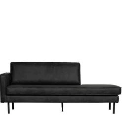 Leder Daybed in Schwarz - Avonita^Wohnen Clearance