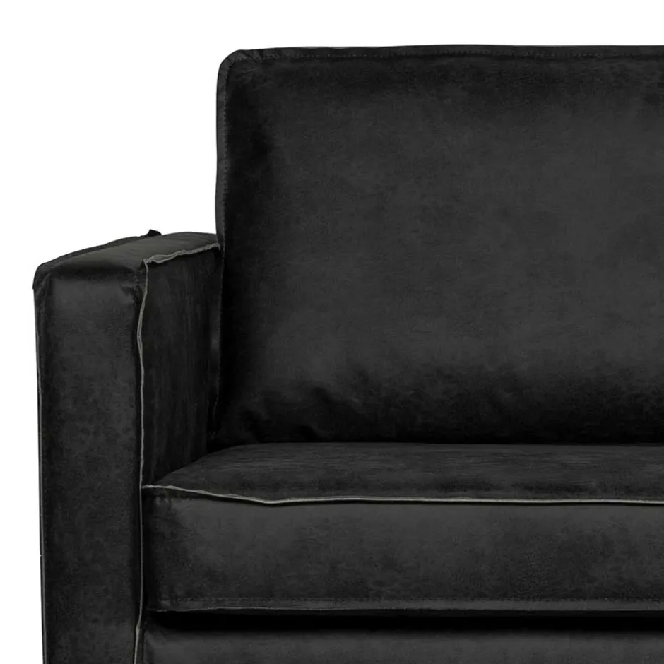 Leder Daybed in Schwarz - Avonita^Wohnen Clearance