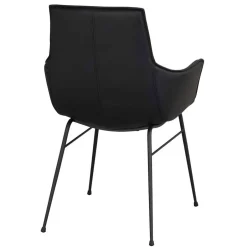 Lederstühle in Schwarz - Pomo (2er Set)^Wohnen