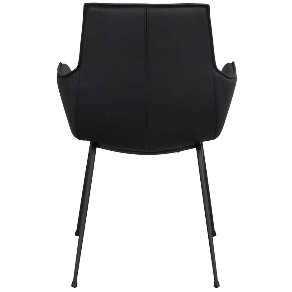 Lederstühle in Schwarz - Pomo (2er Set)^Wohnen