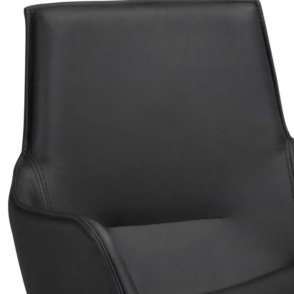 Lederstühle in Schwarz - Pomo (2er Set)^Wohnen