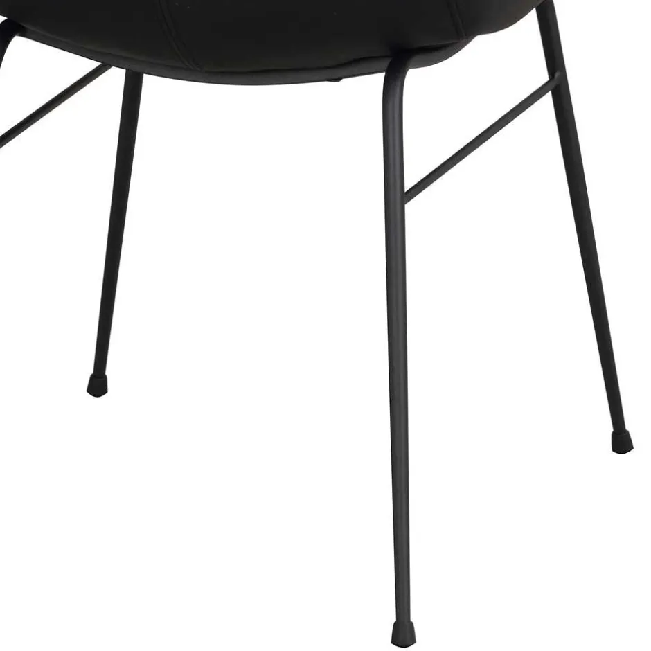 Lederstühle in Schwarz - Pomo (2er Set)^Wohnen