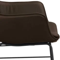 Lederstuhl mit Armlehnen in Braun - Unkorian (2er Set)^Wohnen Best