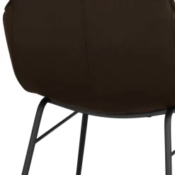 Lederstuhl mit Armlehnen in Braun - Unkorian (2er Set)^Wohnen Best