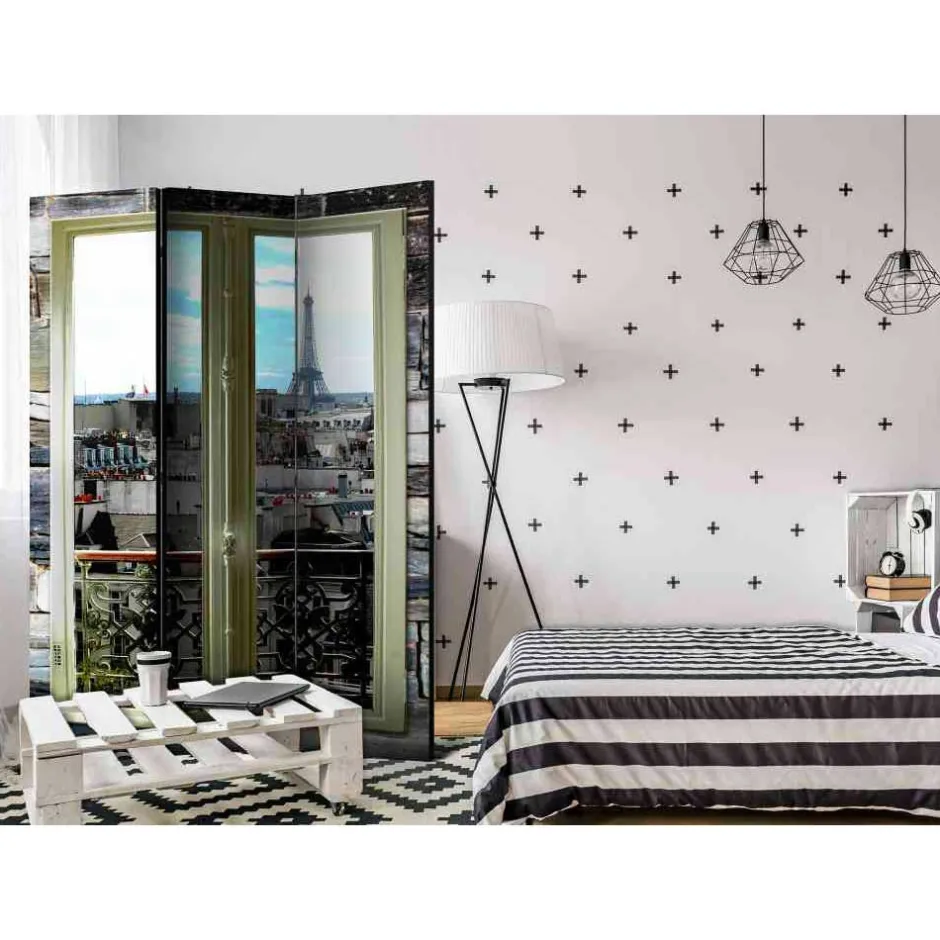 Leinwand Paravent Eiffelturm Aussicht - Concura^Wohnen Best