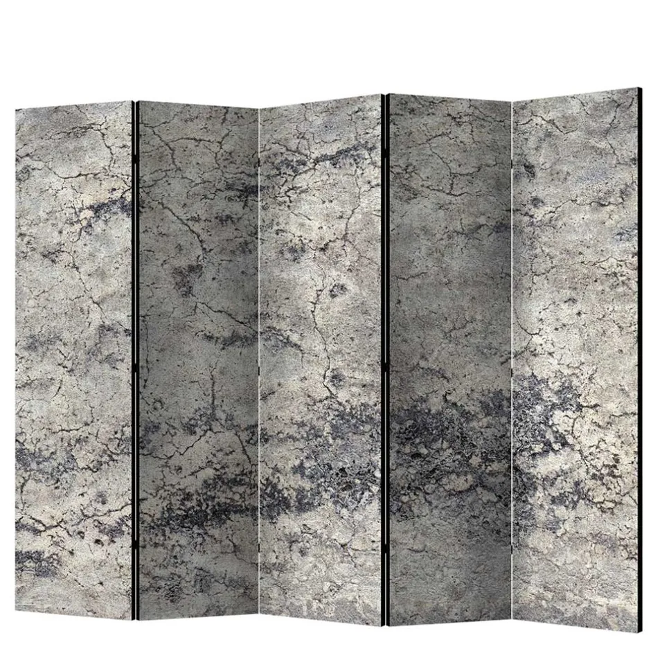 Leinwand Paravent in Steinoptik Grau - Contessa^Wohnen Online