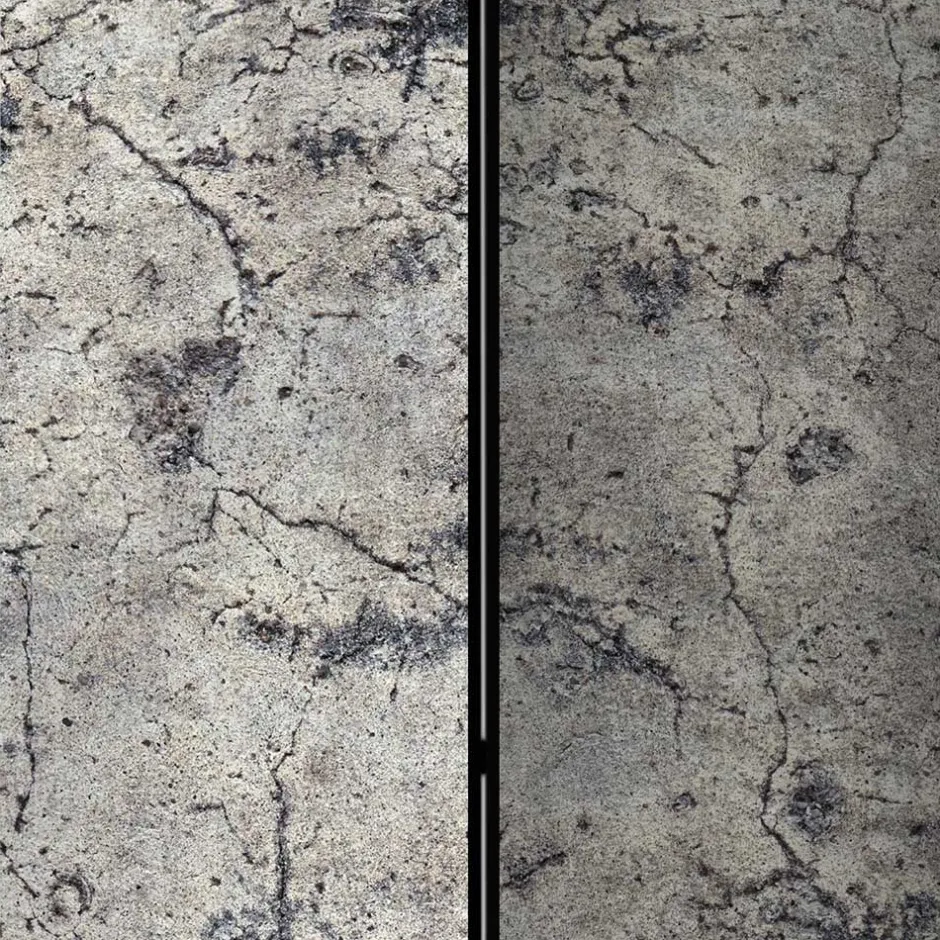 Leinwand Paravent in Steinoptik Grau - Contessa^Wohnen Online