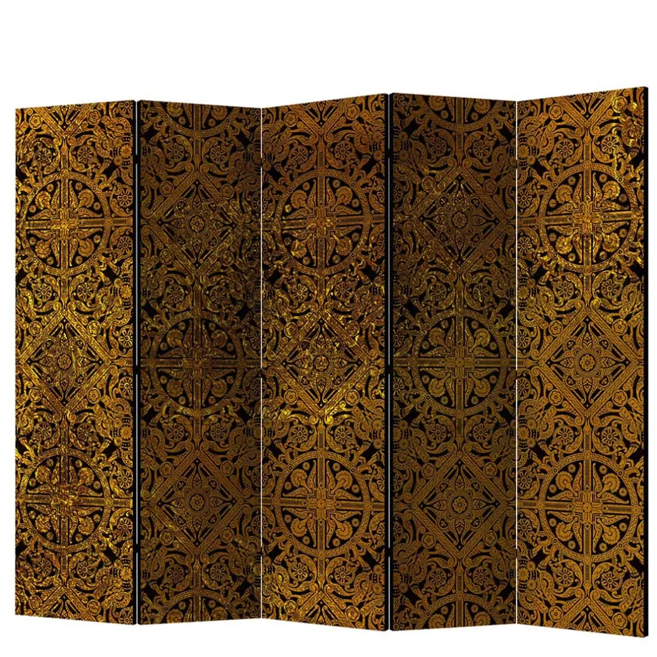 Wohnen Leinwand Paravent Keltische Ornamente - Graziello