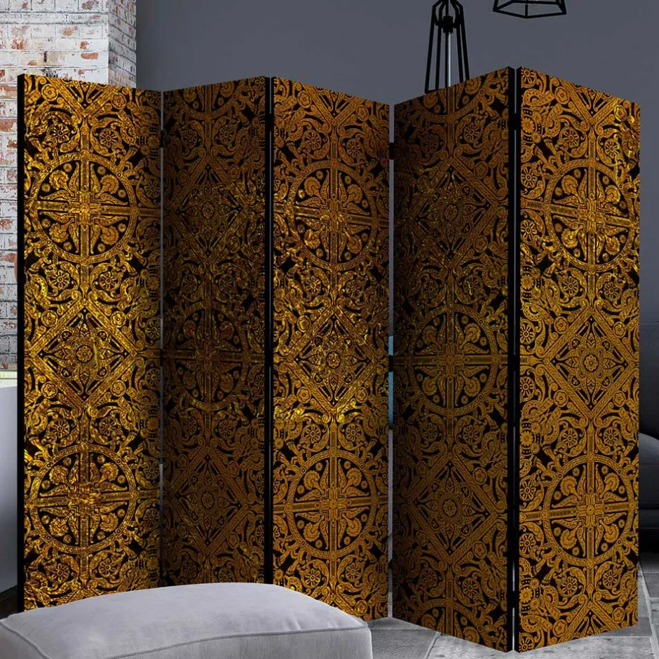 Wohnen Leinwand Paravent Keltische Ornamente - Graziello