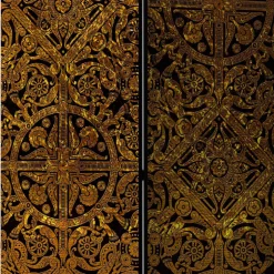 Wohnen Leinwand Paravent Keltische Ornamente - Graziello