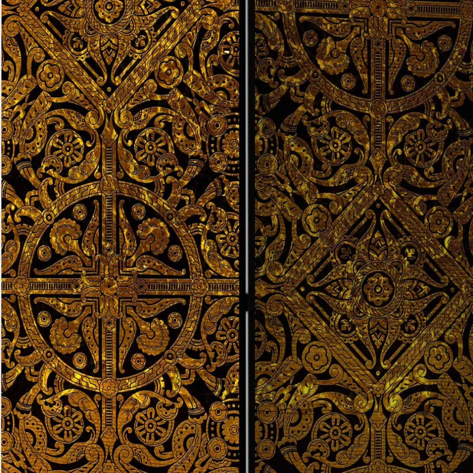 Wohnen Leinwand Paravent Keltische Ornamente - Graziello